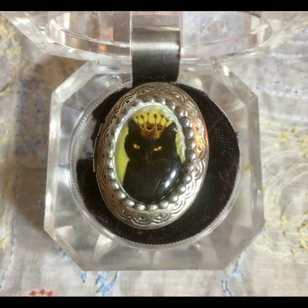 Black Cat Poison Ring size 7